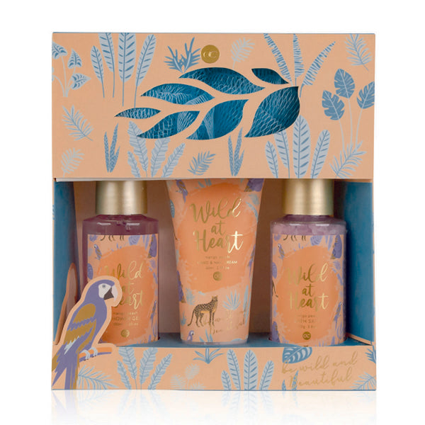 Confezione Regalo Be Wild And Beautiful Docciaschiuma, Crema Mani, Sali E Spugna