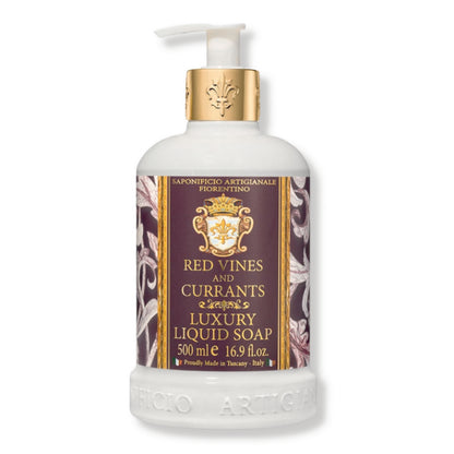 Saponificio Fiorentino Sapone Liquido Mani Vigna Rossa E Cassis 500Ml