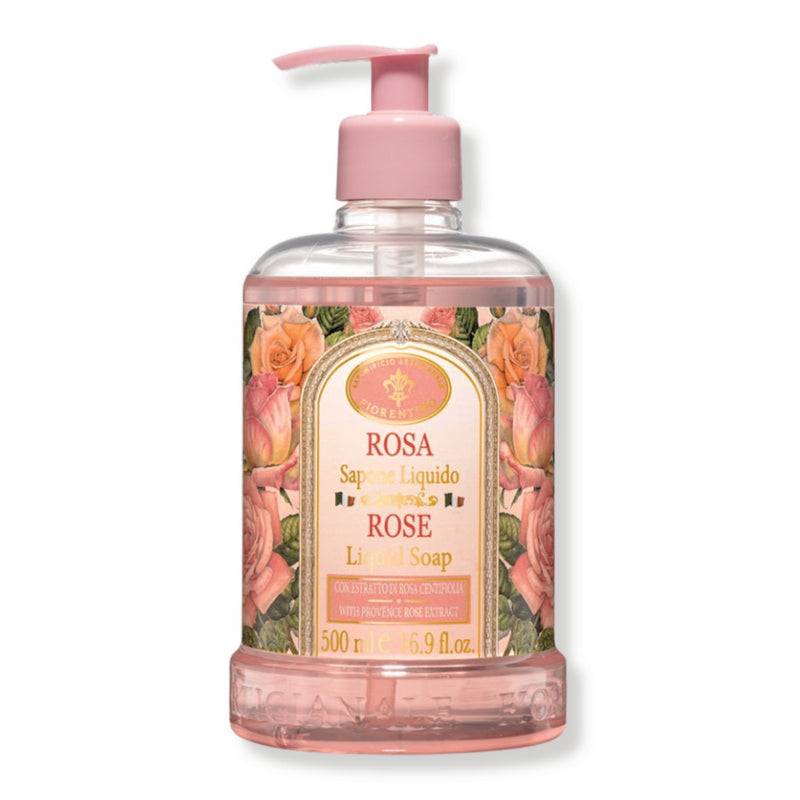 Saponificio Fiorentino Sapone Liquido Mani Rosa 500Ml