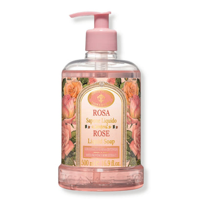 Saponificio Fiorentino Sapone Liquido Mani Rosa 500Ml