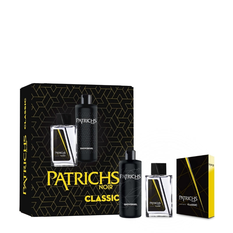 Patrichs Noir Cofanetto Regalo Eau De Toilette 100 ML, Doccia Gel 250 ML