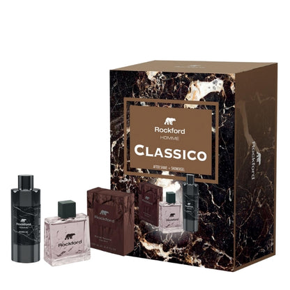 Rockford Classico Cofanetto Regalo Lozione Dopobarba 100 ML E Doccia Gel 250 ML