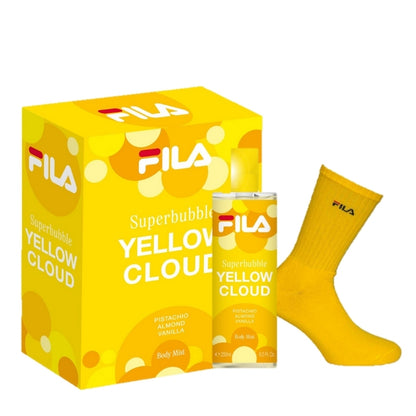 Fila Cofanetto Regalo Yellow Cloud Acqua Profumata 250 ML E Calzini