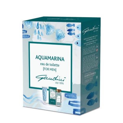 Gandini Aquamarina Cofanetto Regalo Eau De Toilette 100 ML E Latte 100 ML