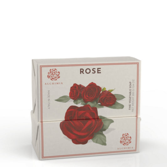 Alchimia Sapone Solido Vegetale Rosa 200 Gr