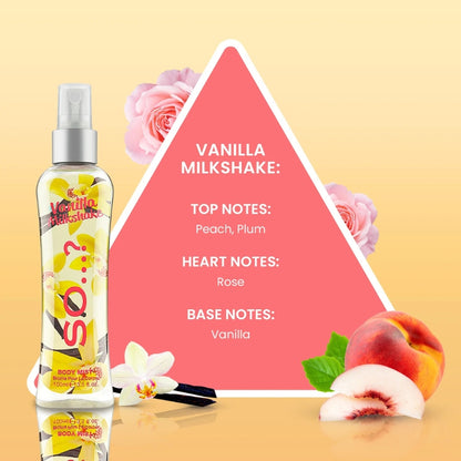 So+ Body Mist Vanilla Milkshake 100 ML