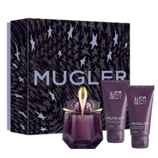 Mugler Cofanetto Regalo Alien Eau De Parfum 30 ML, Latte Corpo 50 ML E Doccia 50 ML