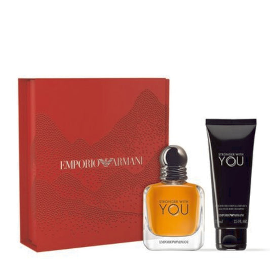 Armani Cofanetto Regalo Stronger With You Eau De Toilette 50 ML E Doccia 75 ML