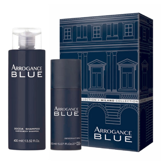 Arrogance Blue Doccia 400 ML E Deo Spray 150 ML