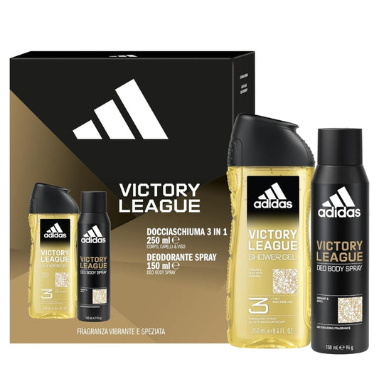 Adidas Cofanetto Regalo Victory League Deodorante Spray 150 ML E Doccia Gel 250 ML