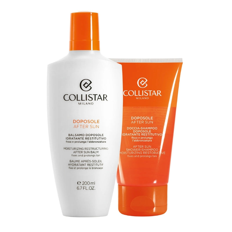 Collistar Cofanetto Regalo Balsamo Doposole Idratante Restitutivo 200 ML E Doccia Shampoo Doposole 150 ML