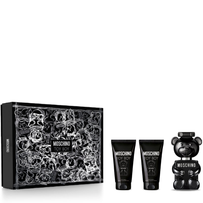 Moschino Cofanetto Regalo Toy Boy Eau De Parfum 50  ML, Doccia Gel 50  ML E After Shave Balm 50 ML
