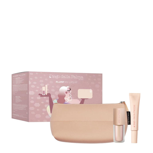 Diego Dalla Palma Cofanetto Regalo Plump Lip Pomata Labbra, Balsamo Labbra Volumizzante Istantaneo E Beauty
