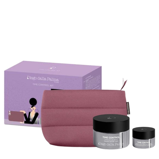 Diego Dalla Palma Cofanetto Regalo Time Control Crema Anti Eta Globale 50 ML, Crema Contorno Occhi E Labbra Anti Eta Globale E Beauty
