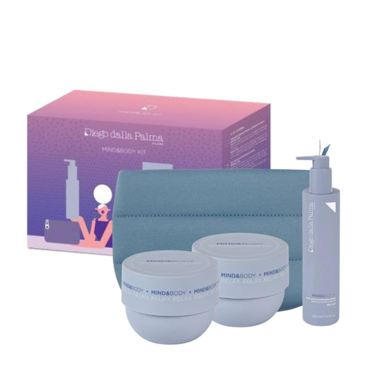 Diego Dalla Palma Cofanetto Regalo Mind&Body Thalasso Burro Scrub Illuminante 100 GR, Olio Doccia Setificante 100 ML, Burro Fondente Nutriente 75 ML E Beauty