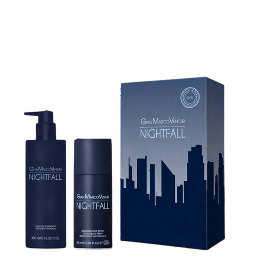 Gian Marco Venturi Cofanetto Regalo Nightfall Doccia Shampoo 400 ML E Deo Spray 150 ML