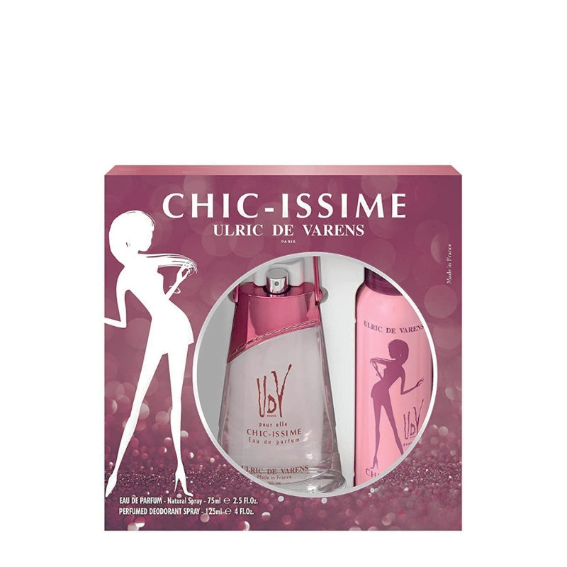 Ulric De Varens Cofanetto Regalo Chic Issime Eau De Parfum 75 ML E Deo Spray 125 ML