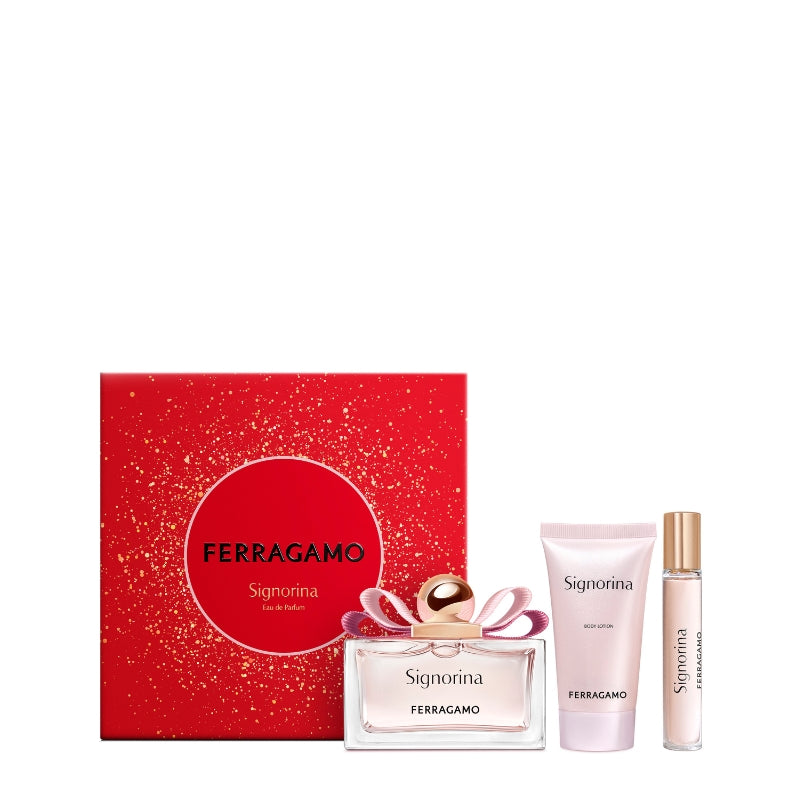 Ferragamo Cofanetto Regalo Signorina Eau De Parfum 100 ML, Mini Eau De Parfum 15 ML E Latte Corpo 50 ML