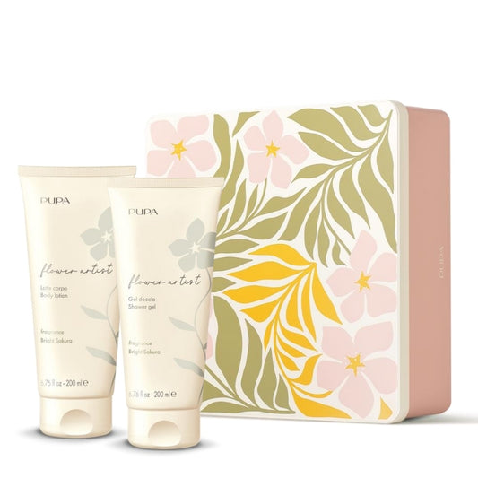 Pupa Flower Artist Doccia 200 ML E Latte Corpo 200 ML Bright Sakura