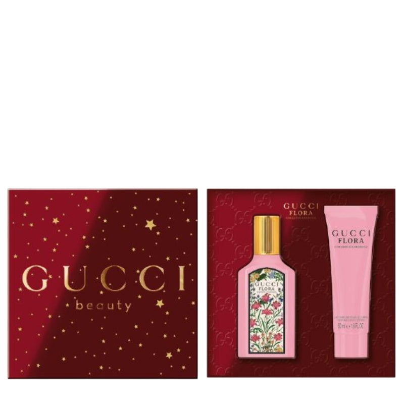 Gucci Cofanetto Regalo Flora Gorgeous Gardenia Eau De Parfum 50 ML E Latte Corpo 50 ML