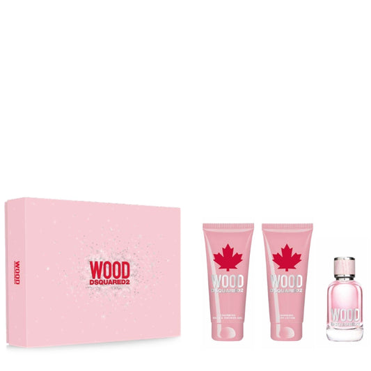 Dsquared Cofanetto Regalo Pour Femme Eau De Toilette 50 ML, Latte Corpo 100 ML E Doccia Gel 100 ML
