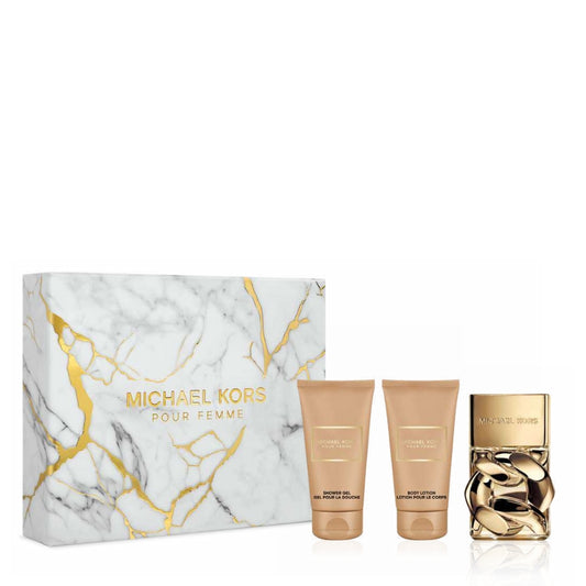 Michael Kors Cofanetto Regalo Pour Femme Eau De Parfum 50 ML, Doccia Gel 50 ML E Latte Corpo 50 ML