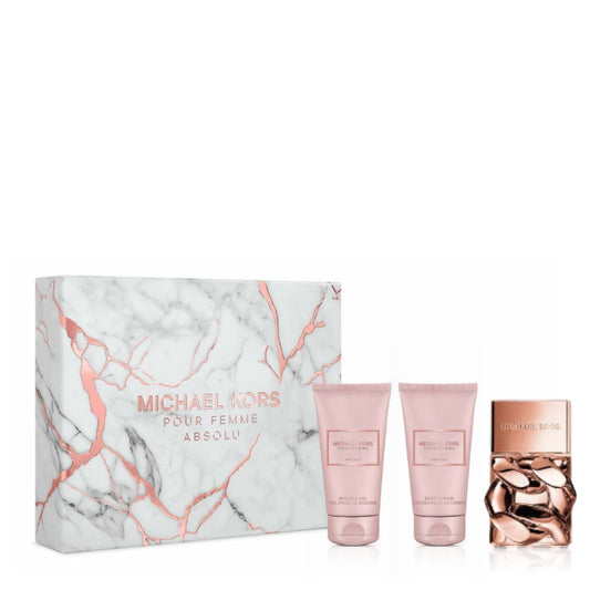 Michael Kors Cofanetto Regalo Pour Femme Absolu Eau De Parfum 50 ML, Doccia Gel 50 ML E Latte Corpo 50 ML