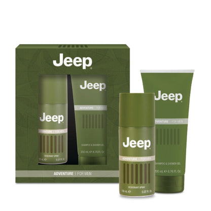 Jeep Adventure Cofanetto Regalo Deodorante Spray 150 ML E Doccia Gel 200 ML