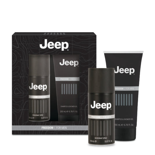 Jeep Freedom Cofanetto Regalo Deodorante Spray 150 ML E Doccia Gel 200 ML