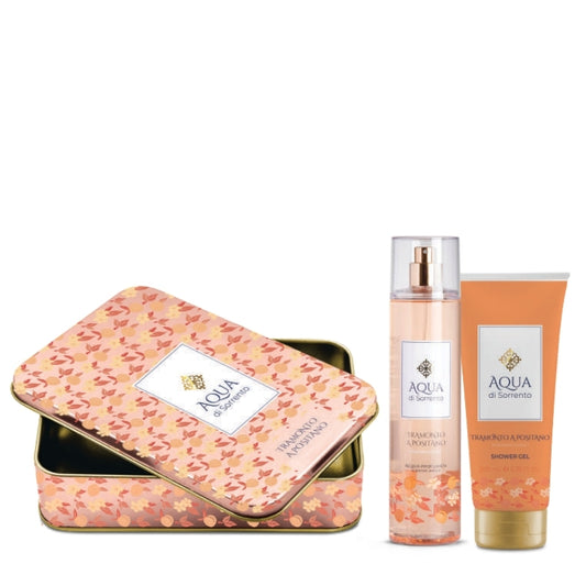 Aqua Di Sorrento Cofanetto Regalo Tramonto A Positano Acqua Profumata 245 ML E Doccia Gel 200 ML