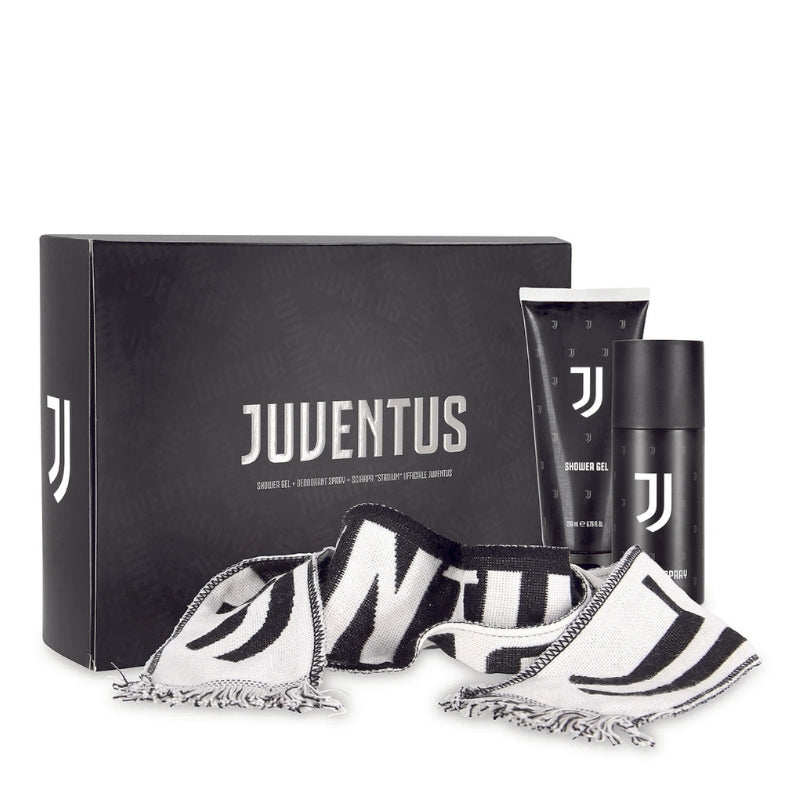 Juventus Cofanetto Regalo Deo Spray 150 ML, Doccia Gel 200 ML E Sciarpa Ufficiale