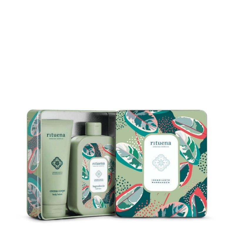 Rituena Cofanetto Regalo Inebriante Marrakech Doccia Gel 400 ML E Latte Corpo 200 ML