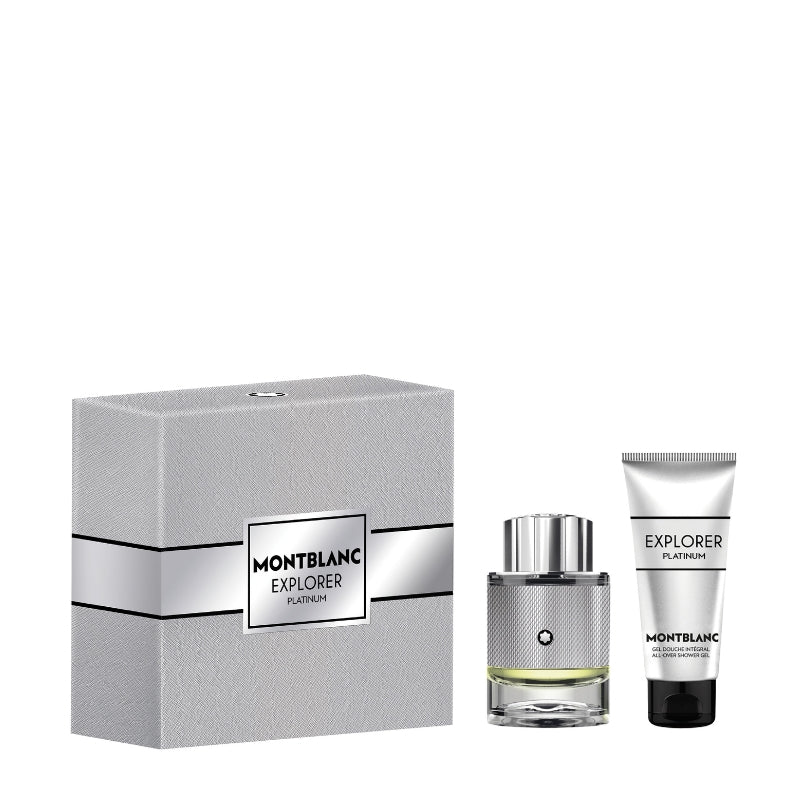 Montblanc Cofanetto Regalo Explorer Platinum Eau De Parfum 60 ML E Doccia Gel 100 ML