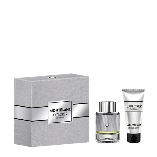 Montblanc Cofanetto Regalo Explorer Platinum Eau De Parfum 60 ML E Doccia Gel 100 ML