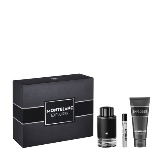 Montblanc Cofanetto Regalo Explorer Eau De Parfum 100 ML, Mini Eau De Parfum 7,5 ML E Doccia Gel 100 ML
