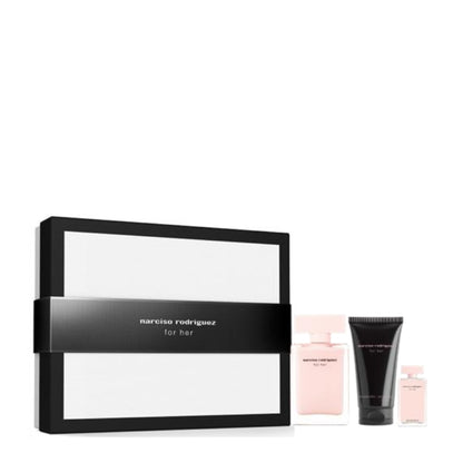 Narciso Rodriguez Cofanetto Regalo For Her Eau De Parfum 50 ML, Latte Corpo 50 ML E Mini Eau De Parfum 7,5 ML