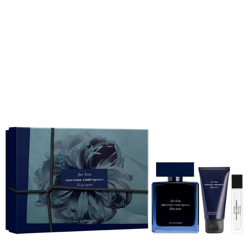 Narciso Rodriguez Cofanetto Regalo Bleu Noir Eau De Parfum 100 ML, Gel Doccia 50 ML E Mini Eau De Parfum 10 ML