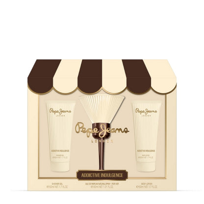 Pepe Jeans Cofanetto Regalo Her Addictive Eau De Parfum 30 ML, Latte Corpo 50 ML E Doccia Gel 50 ML