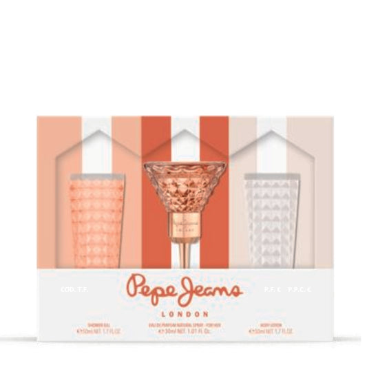 Pepe Jeans Cofanetto Regalo For Her Eau De Parfum 30 ML, Latte Corpo 50 ML E Doccia 50 ML