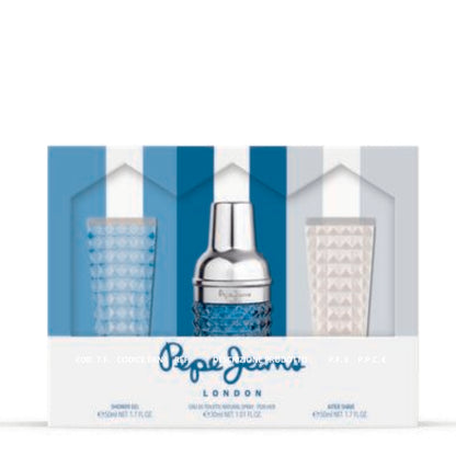 Pepe Jeans Cofanetto Regalo For Him Eau De Toilette 30 ML, Doccia 50 ML E After Shave 50 ML