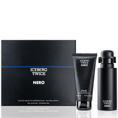 Iceberg Cofanetto Regalo Twice Nero Eau De Toilette 125 ML E Doccia Gel 100 ML