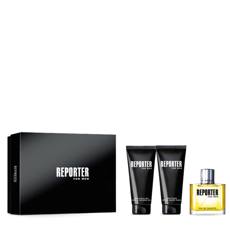Reporter Cofanetto Regalo Eau De Toilette 75 ML, Doccia Gel 100 ML E Dopobarba 100 ML