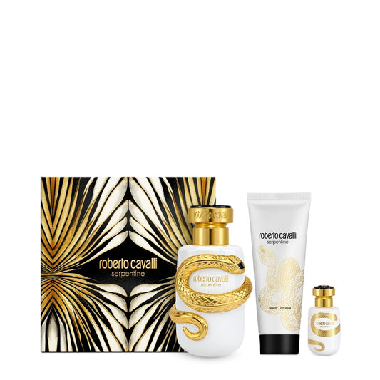 Roberto Cavalli Cofanetto Regalo Serpentine  Eau De Parfum 100 ML, Mini Eau De Parfum 15 ML E Latte Corpo 100 ML