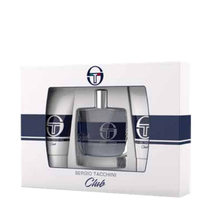Sergio Tacchini Club Eau De Toilette 100 ML, Dopobarba 100 ML E Doccia Gel 100 ML