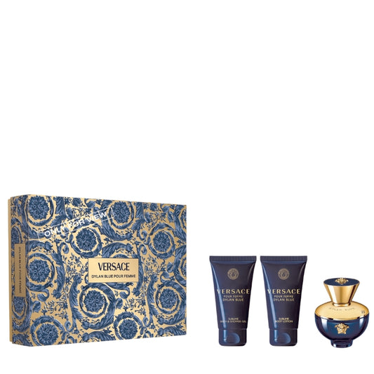 Versace Cofanetto Regalo Dylan Blue Donna Eau De Parfum 50 ML, Doccia 50 E Latte Corpo 50 ML