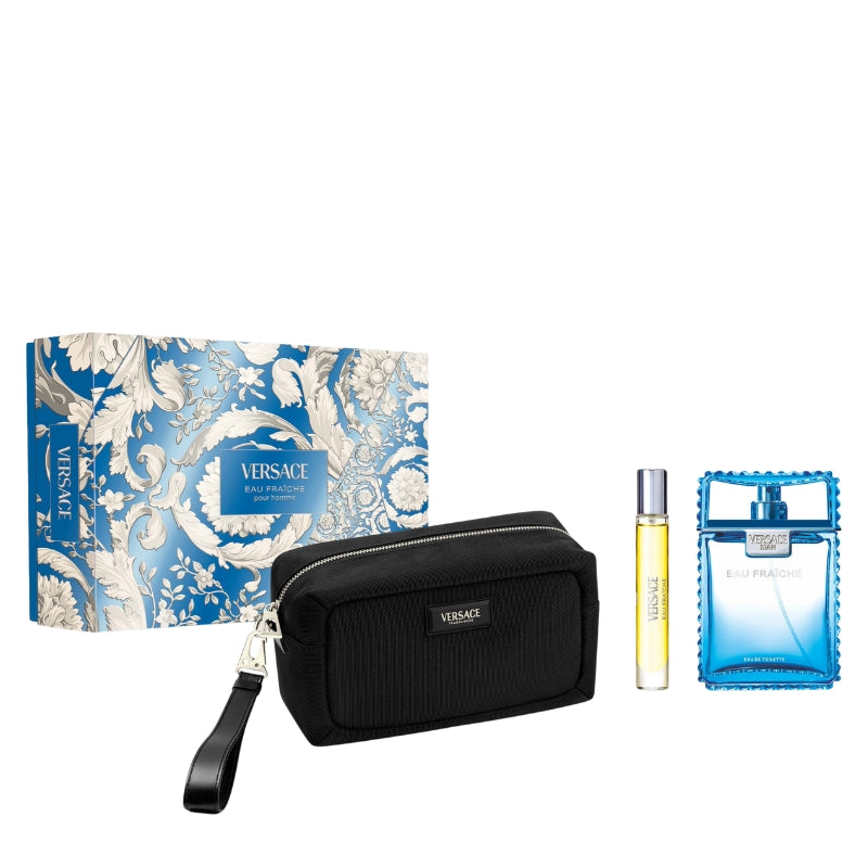 Versace Cofanetto Regalo Eau Fraiche Eau De Toilette 100 ML, Mini Eau De Toilette 10 ML E Bauty