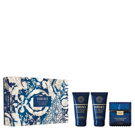 Versace Cofanetto Regalo Eau Fraiche Extreme Eau De Parfum 50 ML, Doccia Gel 50 ML E Dopobarba Balsasmo 50 ML