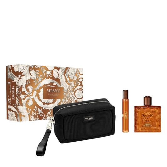 Versace Cofanetto Regalo Eros Najim Parfum 100 ML, Mini Parfum 10 ML E Beauty