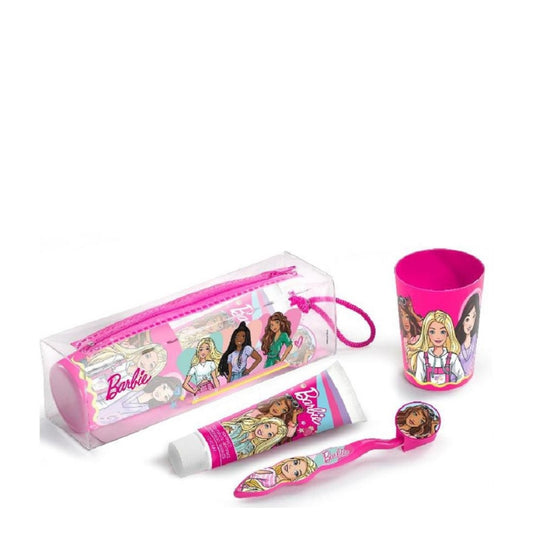 K§D Barbie Kit Spazzolino, Dentifricio e Bicchiere