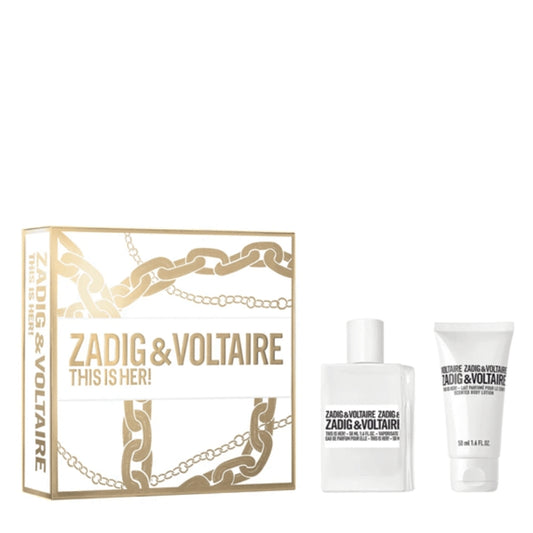 Zadig & Voltaire Cofanetto Regalo This Is Her Eau De Parfum 50 ML E Latte 50 ML